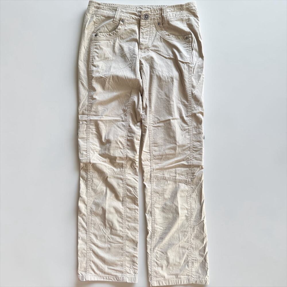 KÜHL High performance hiking pants/capris khaki color women’s Sz 4 GUC